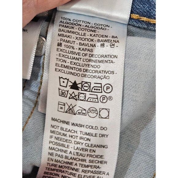 Levis Mens 505 Regular Fit Mid Rise Straight Leg Jeans Light Stonewash W33 L30 - Picture 6 of 11